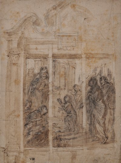 La presentación de la Virgen en el Templo de Northern Italian School
