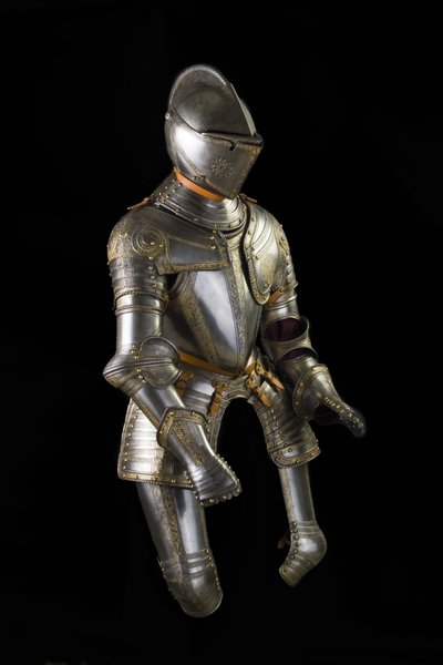 Armadura de Campo de Tres Cuartos, posiblemente para Henry Herbert, segundo Conde de Pembroke de Northern Italian School
