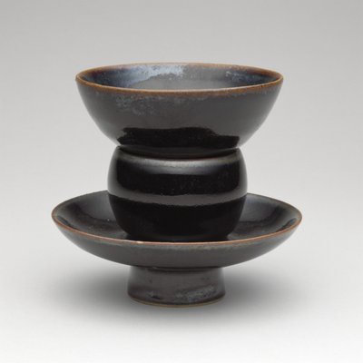 Copa y soporte de copa, dinastía Song del Norte de Northern Song Dynasty Chinese School