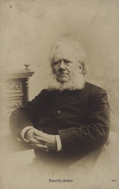 Henrik Ibsen (1828-1906), dramaturgo noruego de Norwegian Photographer