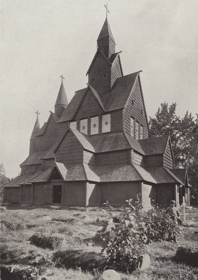 Iglesia de madera de Hitterdal de Norwegian Photographer