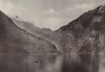 En el fiordo de Geiranger (fotografía b/n) de Norwegian Photographer