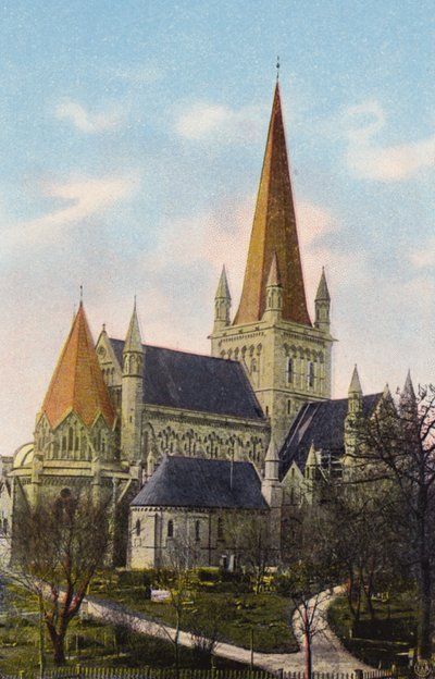 Norge / Noruega: Trondhjems Domkirke (foto en color) de Norwegian Photographer