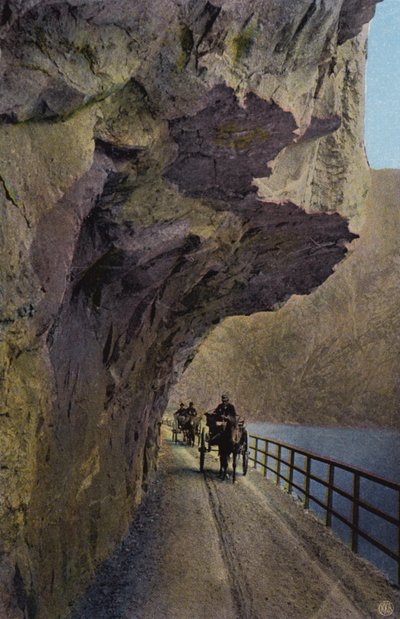 Norge / Noruega: El camino a Eidsfjord, Hardanger (foto coloreada) de Norwegian Photographer