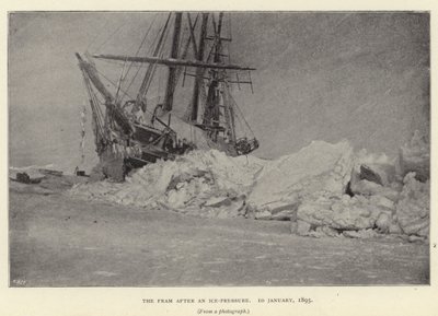 El Fram después de una presión de hielo de Norwegian Photographer
