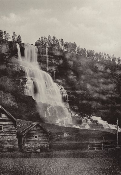 Tvindefos (fotografía b/n) de Norwegian Photographer