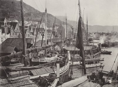 Vista del puerto de Bergen de Norwegian Photographer