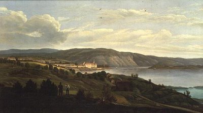 Una vista de Christiania, c.1830 de Norwegian School