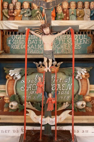 Cristo en la Cruz (detalle) de Norwegian School
