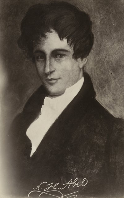 Niels Henrik Abel (1801-1829), matemático noruego de Norwegian School