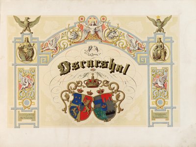Página de título de Oscarshal, 1852 de Norwegian School