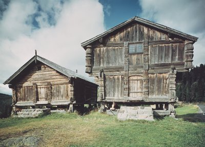 Casas de campesinos, construidas c.1712 de Norwegian School