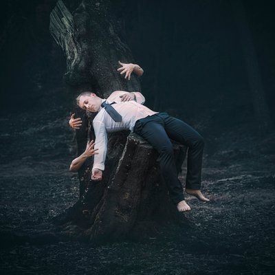 Sueño en el bosque surrealista de Nuno Araujo