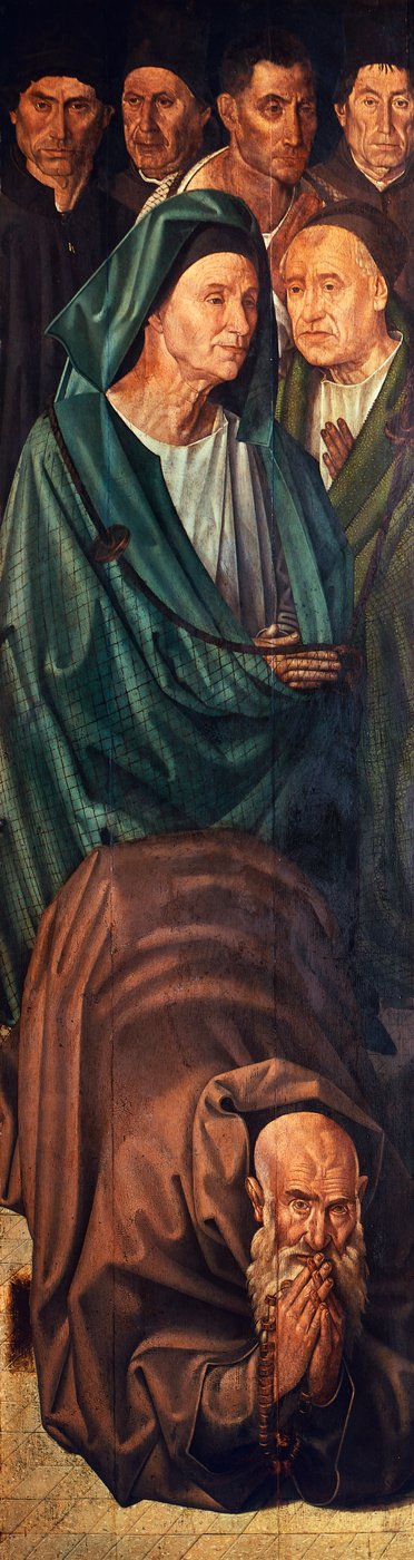 Panel de Pescadores, (detalle) del Políptico de San Vicente de Nuno Goncalves or Gonzalvez