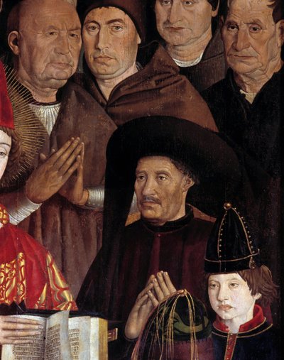 Políptico de San Vicente (detalle del retrato de Enrique el Navegante) de Nuno Goncalves or Gonzalvez
