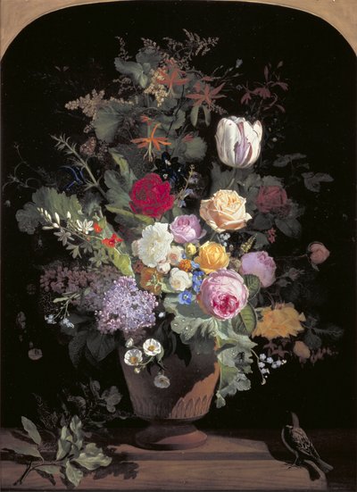Flores en un jarrón de O.D. Ottesen