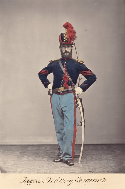 Artillería ligera, sargento de O.H. Willard
