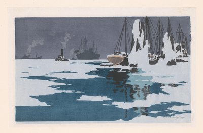 Vista de Bremerhaven de O. Droegl (signed by artist)