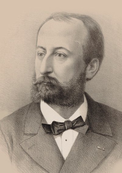 Retrato del compositor Camille Saint-Saëns 1835-1921 de Octave Edouard Jean Jahyer