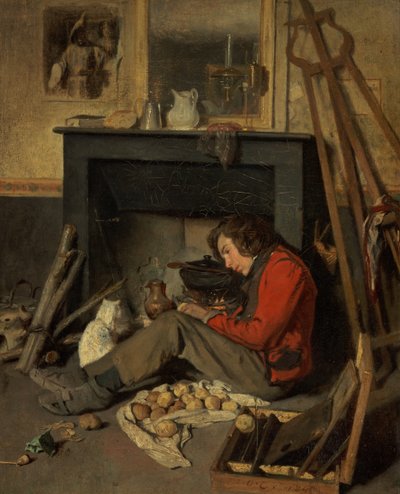 Interior de un estudio de Octave Tassaert