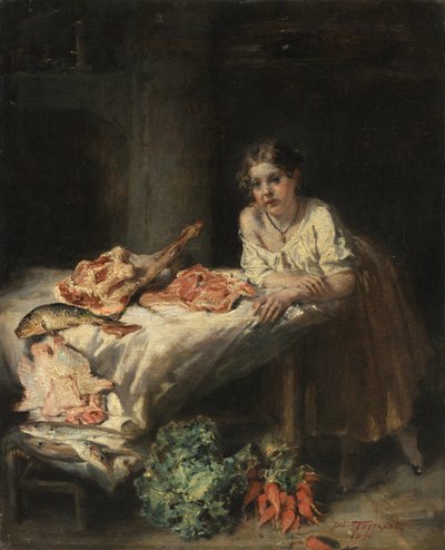 La cocina de los burgueses de Octave Tassaert