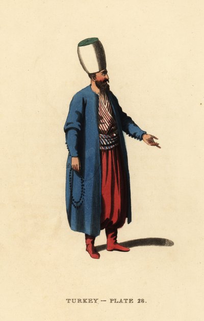Oficial de los jenízaros o de la infantería otomana de Octavian (after) Dalvimart