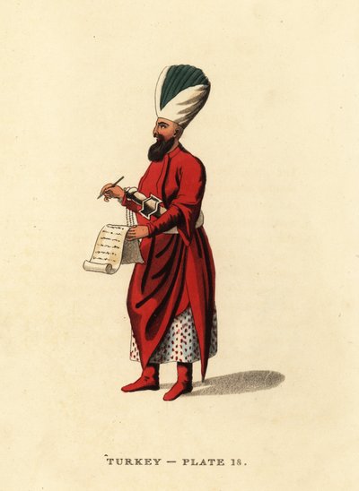 Oficial subalterno de los jenízaros, la infantería otomana de Octavian (after) Dalvimart
