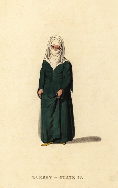 Mujer turca de Constantinopla (Estambul), Imperio Otomano de Octavian (after) Dalvimart