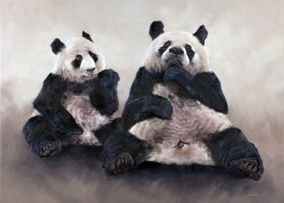 Oso chino, Pixiu, 2014 (acrílico sobre lienzo) de Odile Kidd