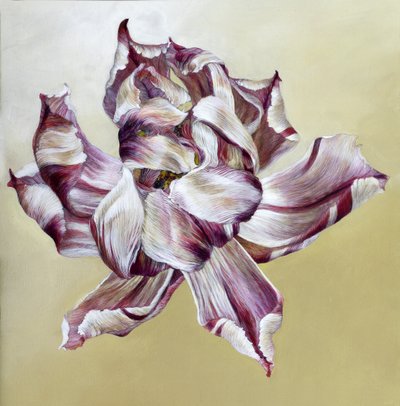 Tulipa, 2013 (acrílico sobre madera) de Odile Kidd