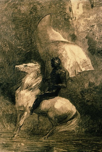 Un caballero, c.1885 de Odilon Redon