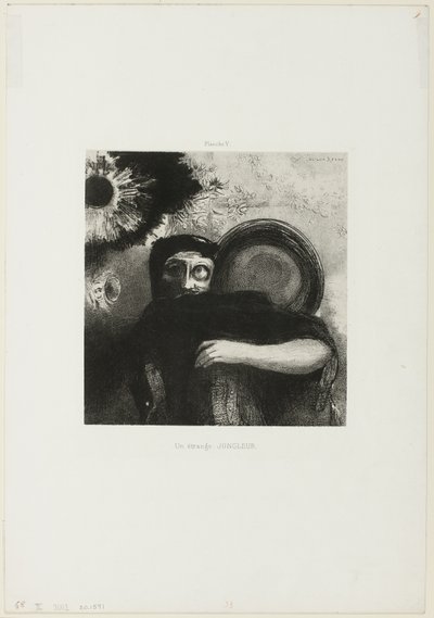 Un malabarista extraño, lámina 5 de Odilon Redon