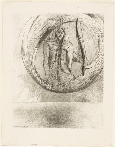 Y más allá, el ídolo astral, la apoteosis, placa 2 de 6 de Odilon Redon