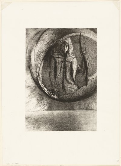 Y Más Allá, el Ídolo Astral, la Apoteosis, lámina 2 de 6 de Odilon Redon