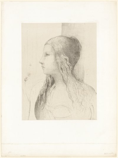 Brünnhilde (El ocaso de los dioses) de Odilon Redon