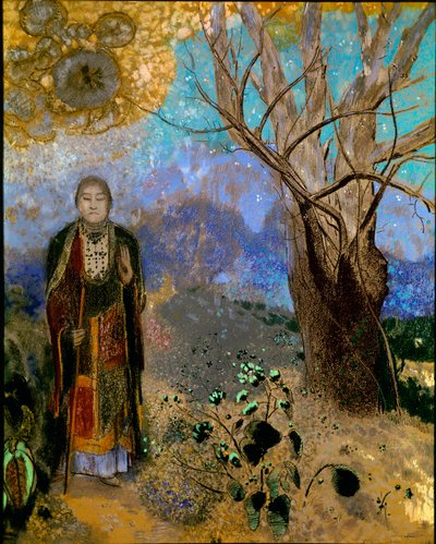Buda (óleo sobre lienzo) de Odilon Redon