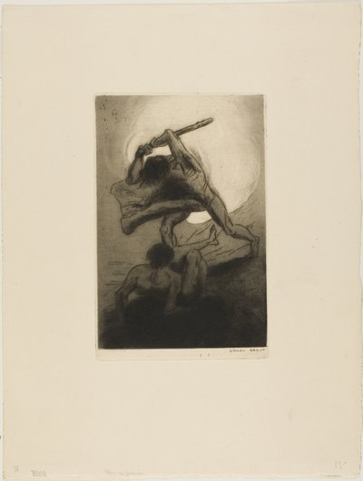 Caín y Abel de Odilon Redon
