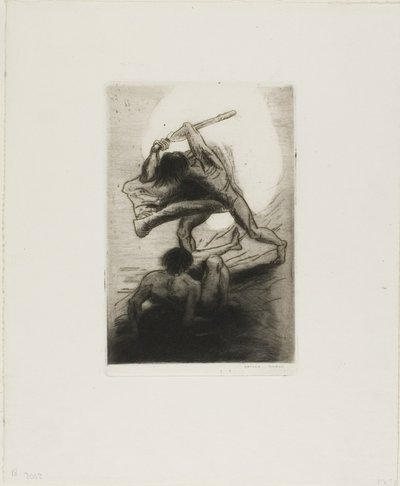 Caín y Abel de Odilon Redon
