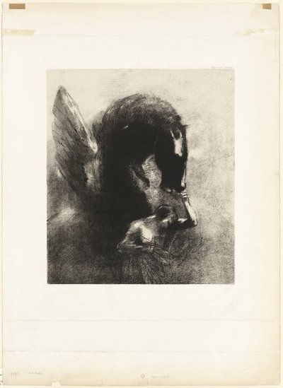 Pegaso cautivo de Odilon Redon