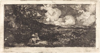 Jinete galopando de Odilon Redon