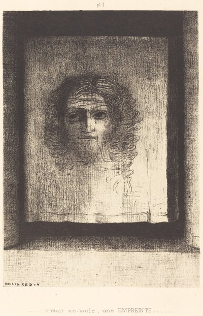 Era un velo, una huella de Odilon Redon