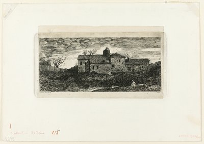 Capilla y hospicio de peregrinos de Harambeltz (Bajos Pirineos) de Odilon Redon