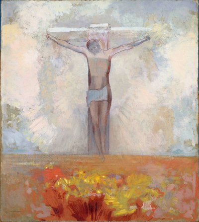 Cristo en la cruz, c. 1910 de Odilon Redon