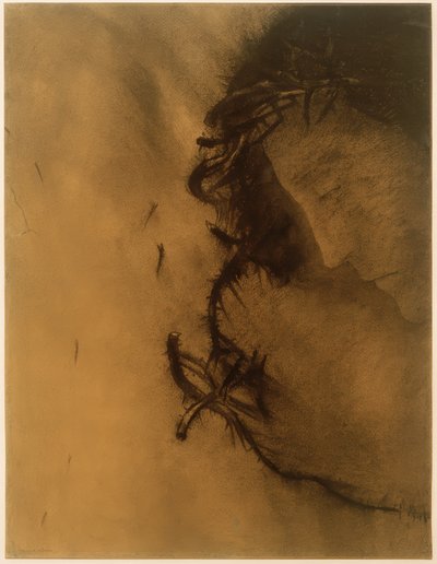 Cristo (La corona de espinas) de Odilon Redon