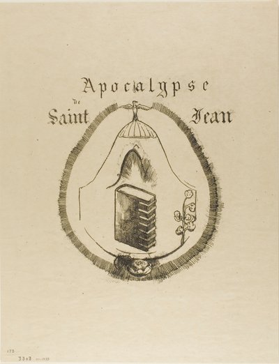 Portada-Frontispicio del Apocalipsis de San Juan de Odilon Redon