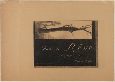 Portada-Frontispicio, de In Dreams de Odilon Redon