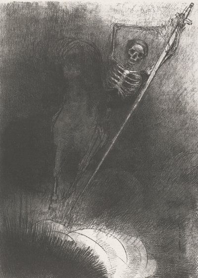 La muerte a caballo, 1899 de Odilon Redon