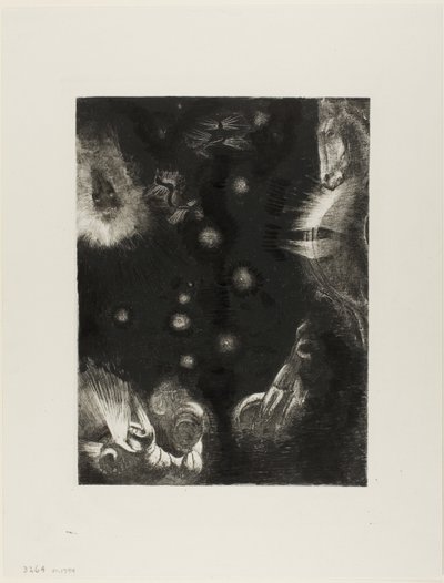 Diferentes pueblos habitan los países del océano, lámina 23 de 24 de Odilon Redon
