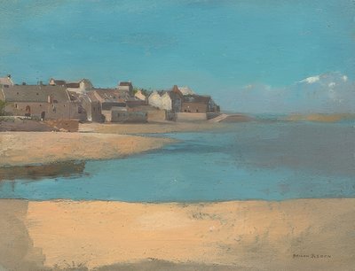Pueblo junto al mar, Bretaña de Odilon Redon