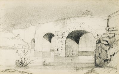 Dibujo de un álbum titulado "El País Vasco", 1862-63 de Odilon Redon